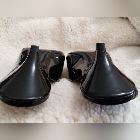 🛑SOLD🛑 PROENZA SCHOULER Black Patent Leather Mules Kitten Heel - Picture 10 of 16